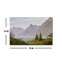 Wallity FAMOUSART-047 Paisaje con Lago de Montaña, Mañana de Caspar David Friedrich (45 x 70 cm)